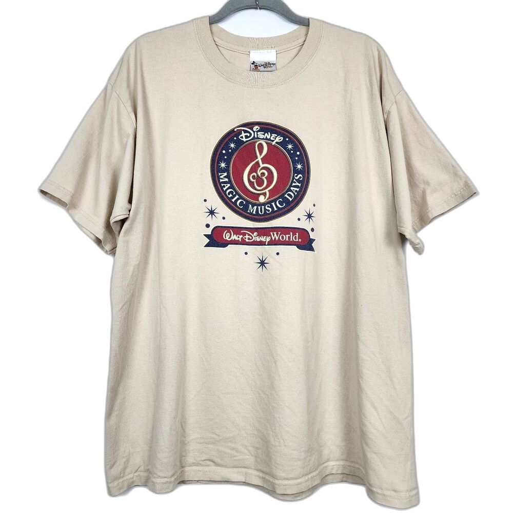 Walt Disney World Vintage 2000s Magic Music Days Graphic T-Shirt Unisex Size XL